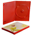 Single DVD case Red (14mm)